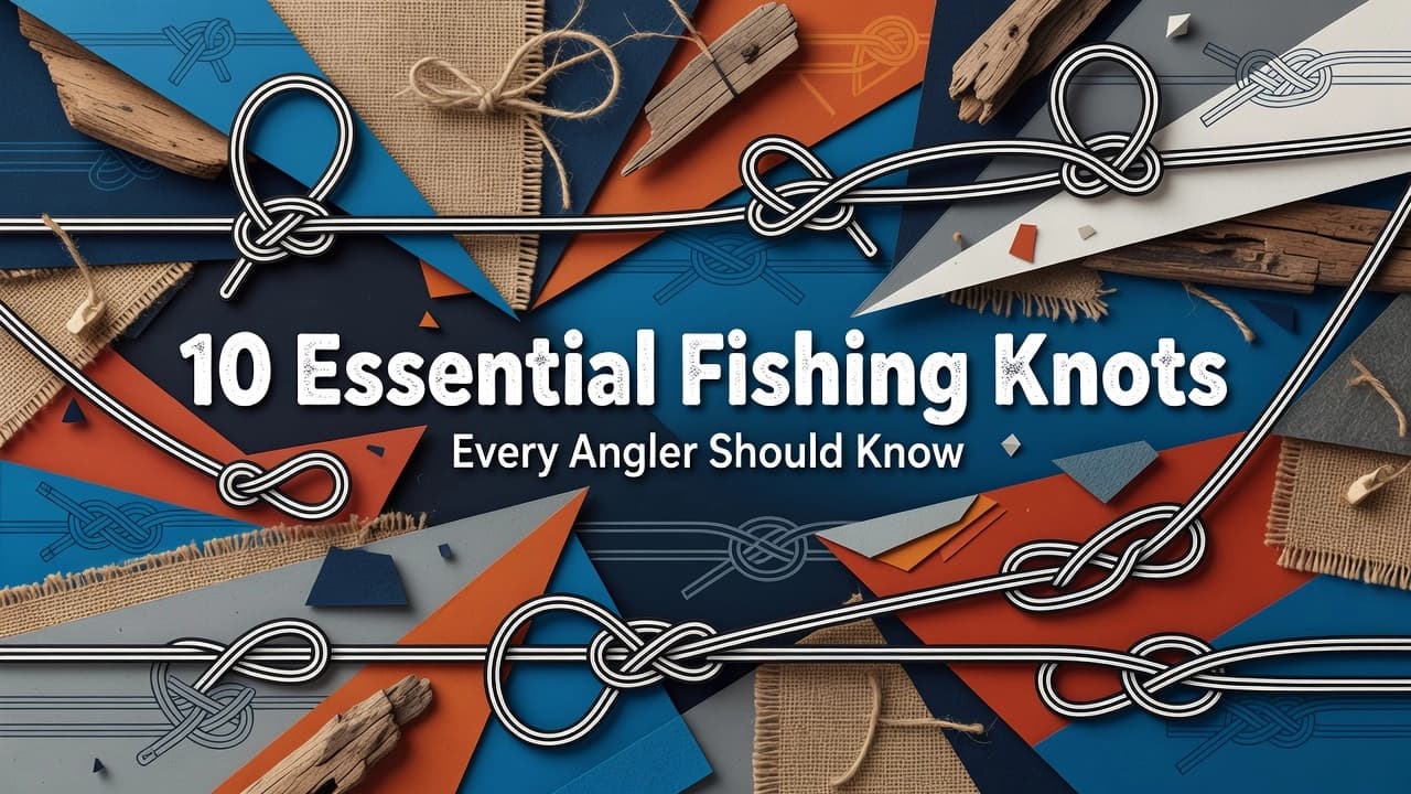 Professional header image for list-based article: 10 Essential Fishing Knots Every Angler Should Know