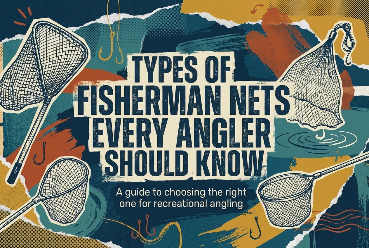Professional header image for list-based article: Types of Fisherman Nets Every Angler Should Know