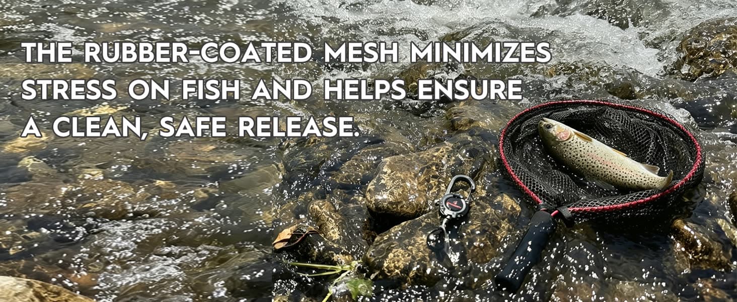 Landing Net — Rubber Mesh — from BasicGear, detail 3