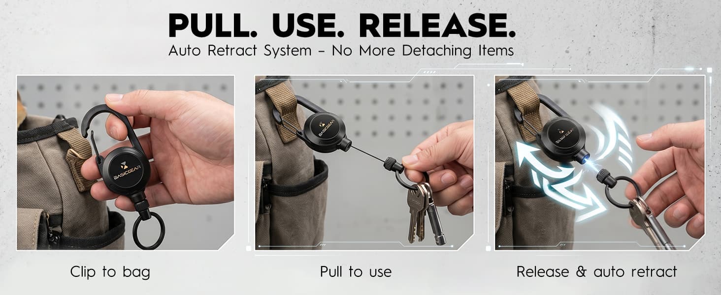 Magnetic Zinger Carabiner — from BasicGear, detail 2