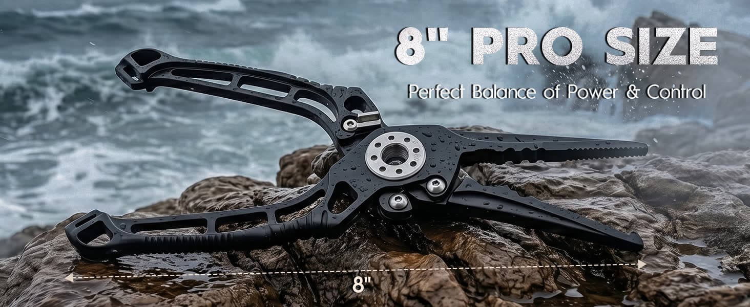 Pro Fishing Pliers — 8" 17-4PH — from BasicGear, detail 2