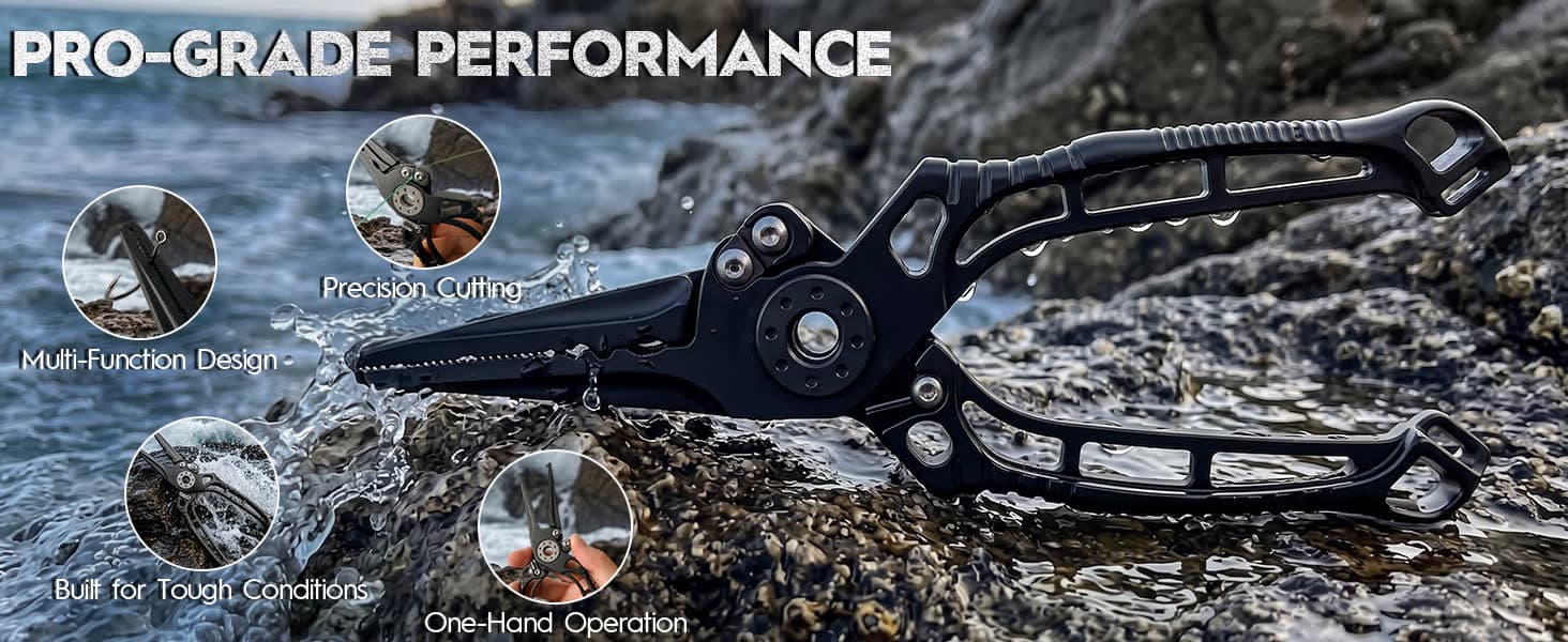 Pro Fishing Pliers — 8" 17-4PH — from BasicGear, detail 3