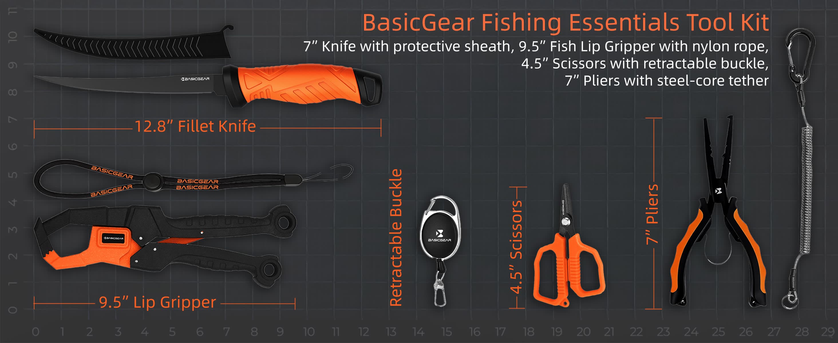 6-Piece Fishing Tool Set — from BasicGear, detail 2