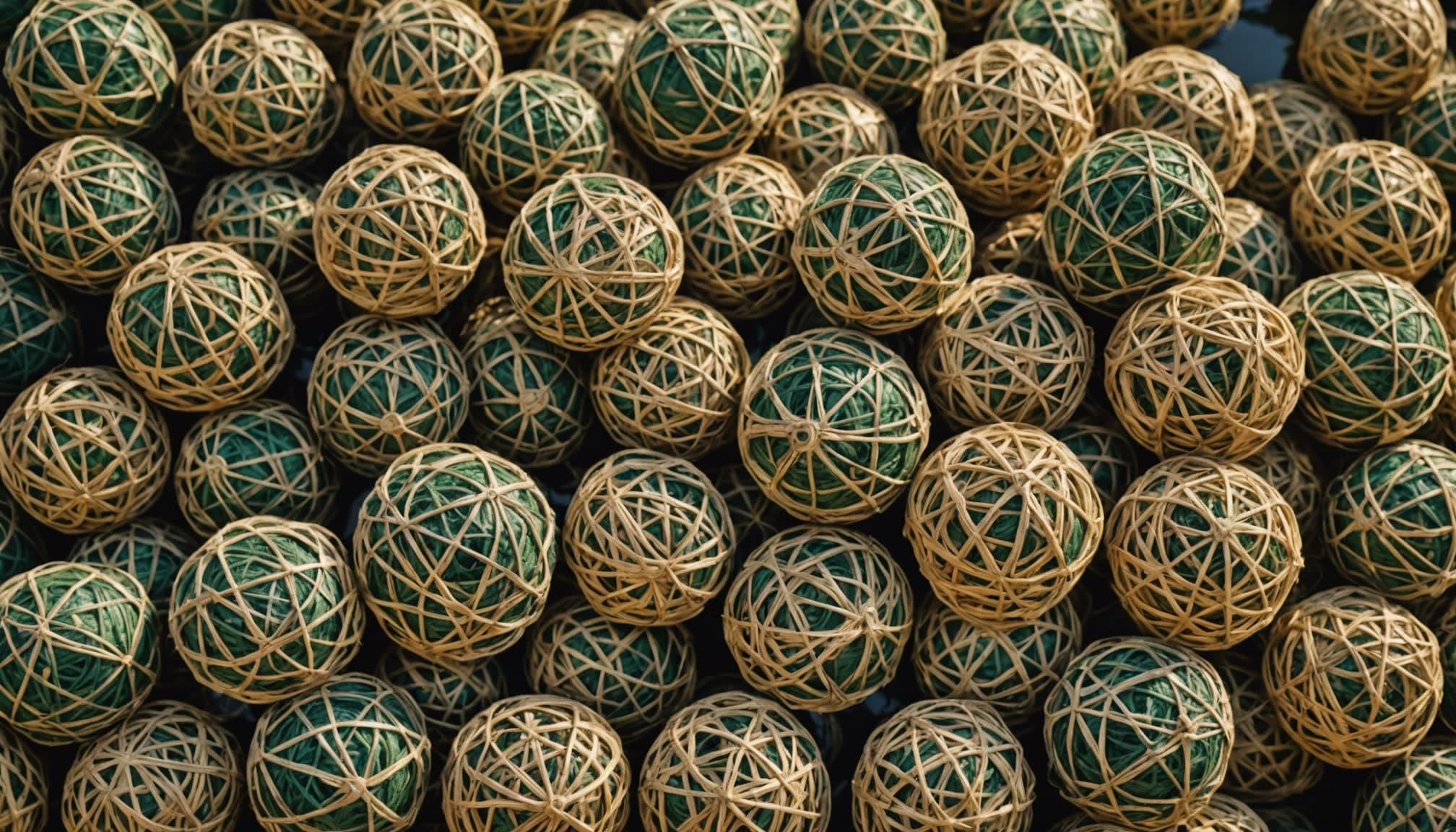 Close-up of Professional Series cast net mesh and lead line construction