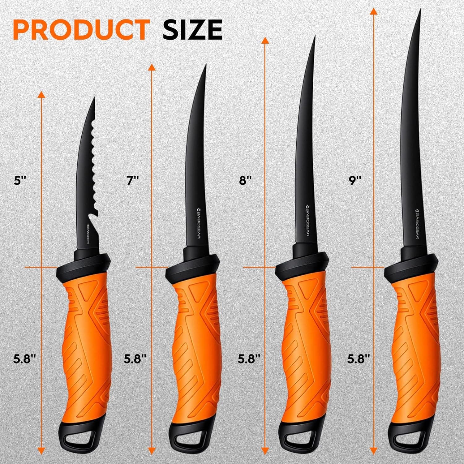 Fishing Fillet Knife Set of 4 — image 3