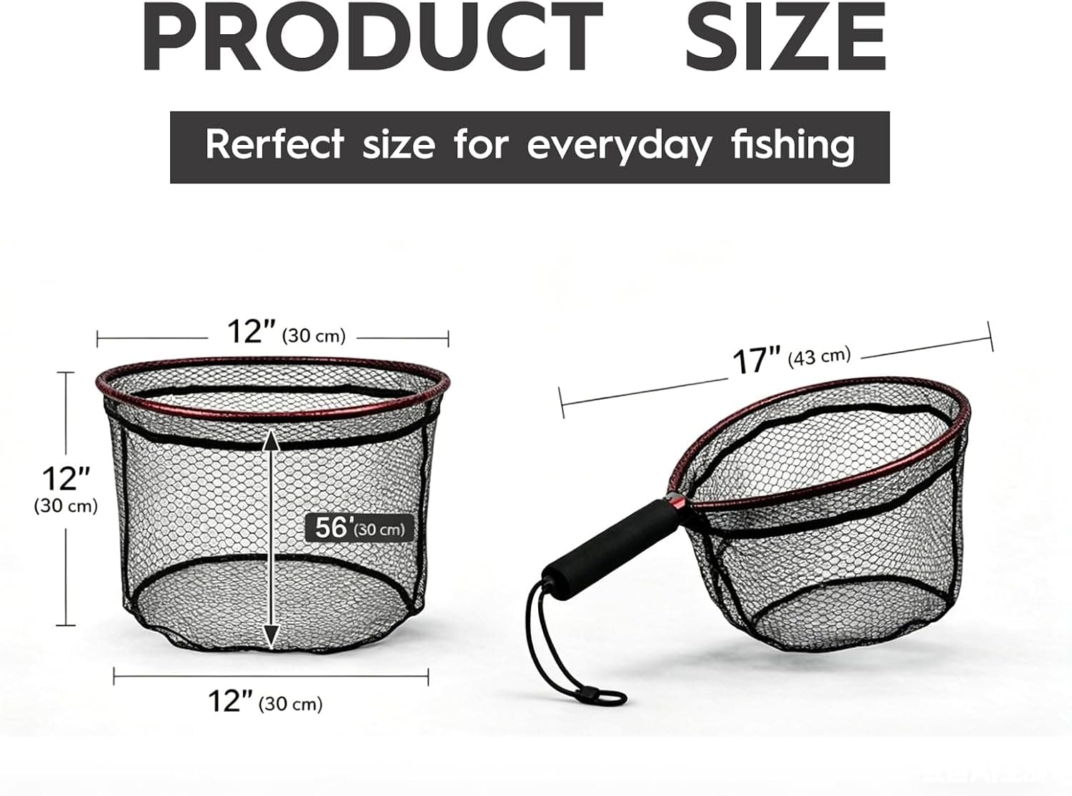 Ultra-Light Aluminum Landing Net — Nylon Mesh — image 3