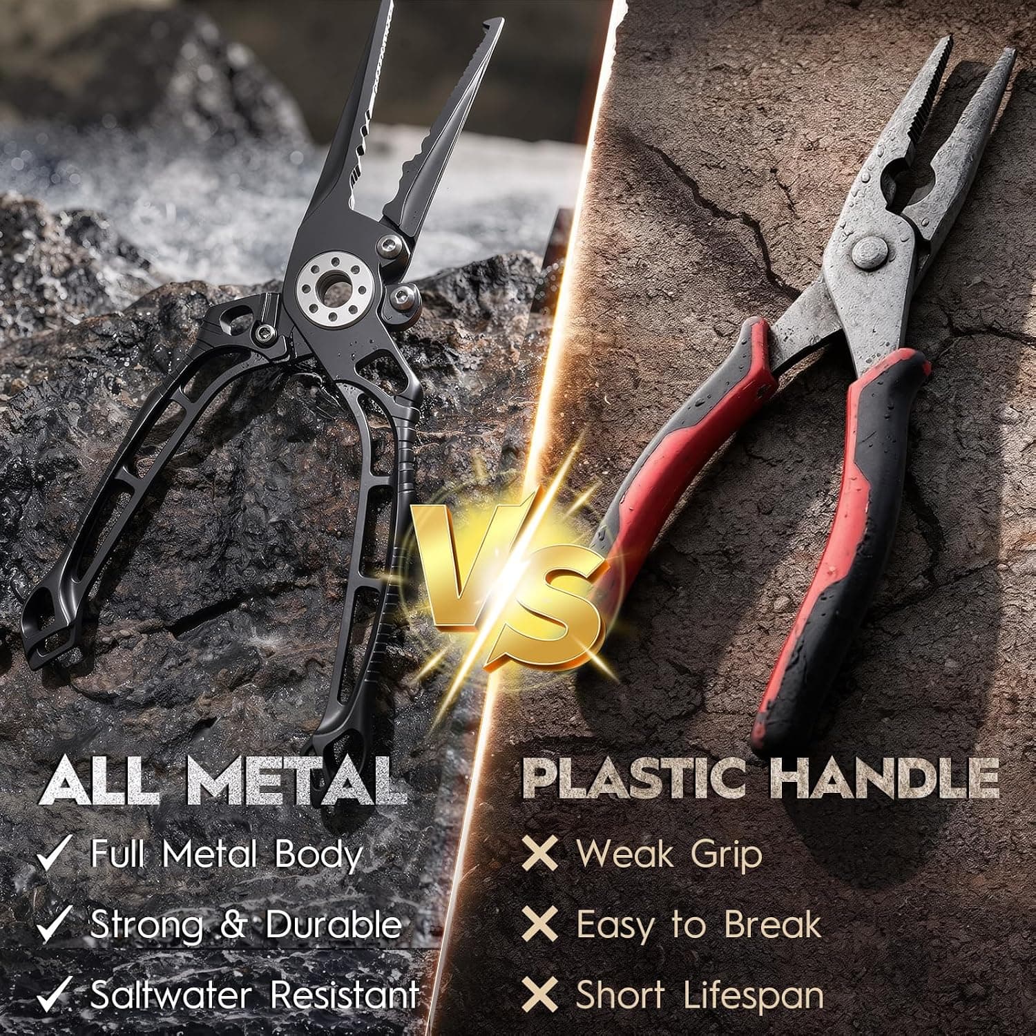 Pro Fishing Pliers — 8" 17-4PH — image 3