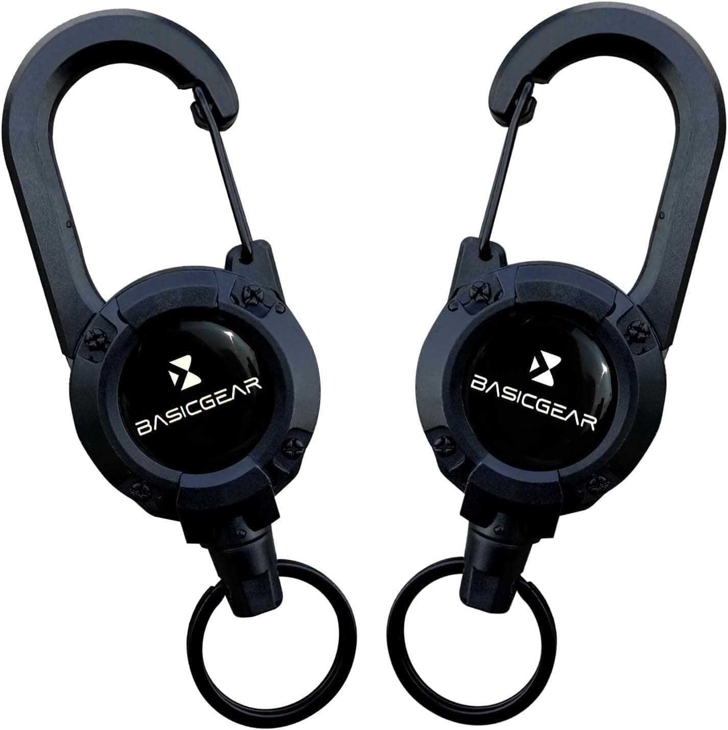 Zinger Retractable Keychain 2-Pack — ABS Carabiner