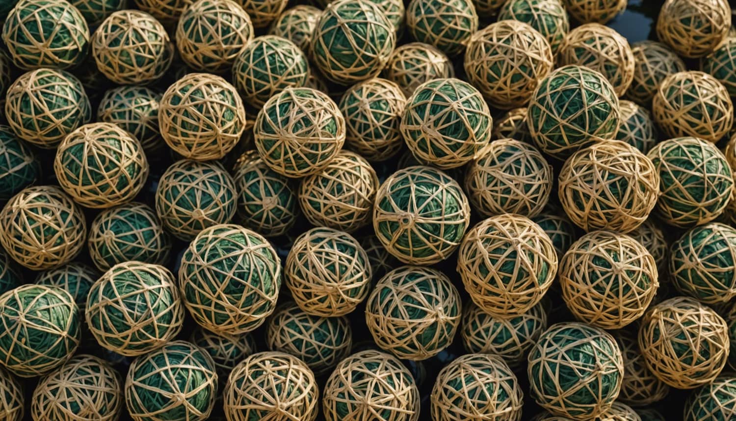 Close-up of Professional Series cast net mesh and lead line construction