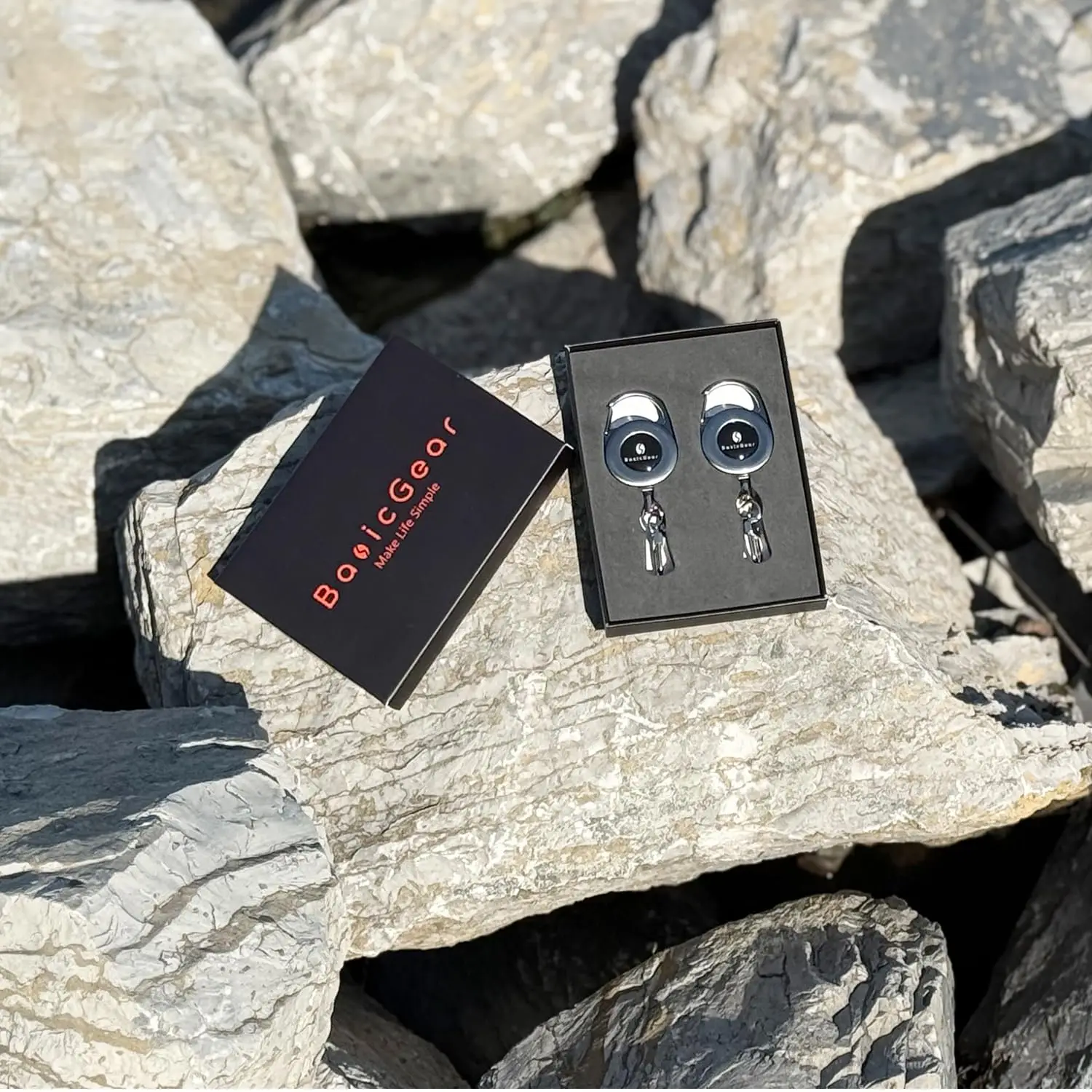 Zinger Retractable Keychain 2-Pack — Brushed Metal — image 7
