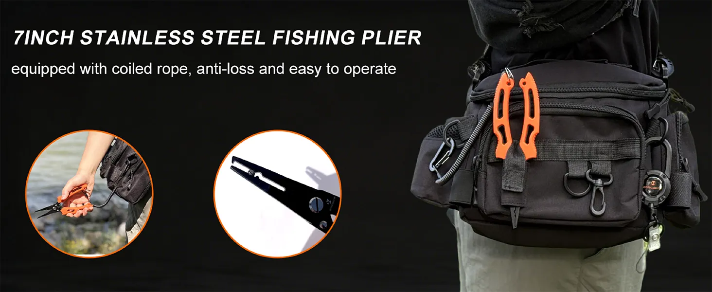 Compact 7" Fishing Pliers — from BasicGear, detail 3