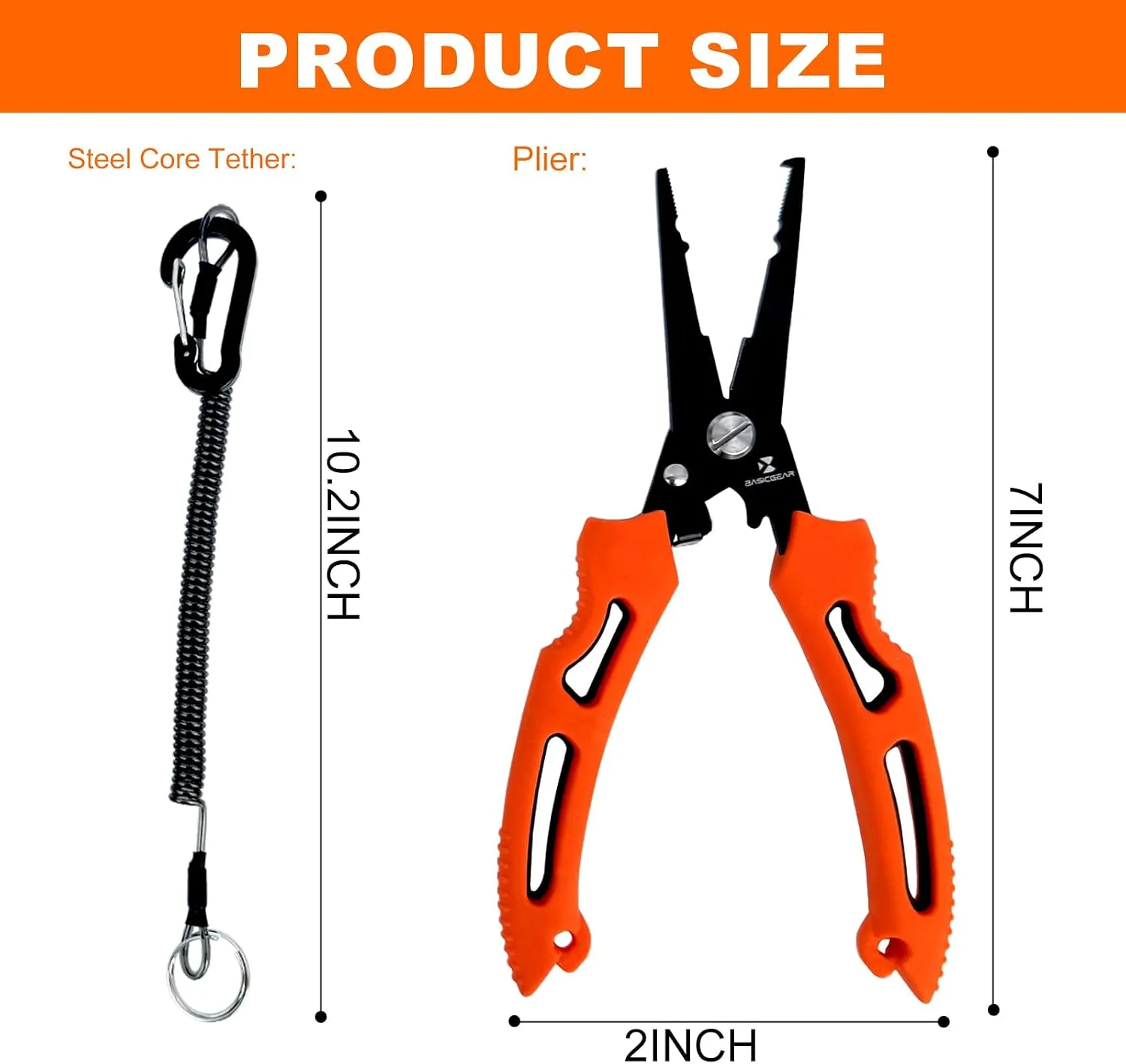 Compact 7" Fishing Pliers — image 4