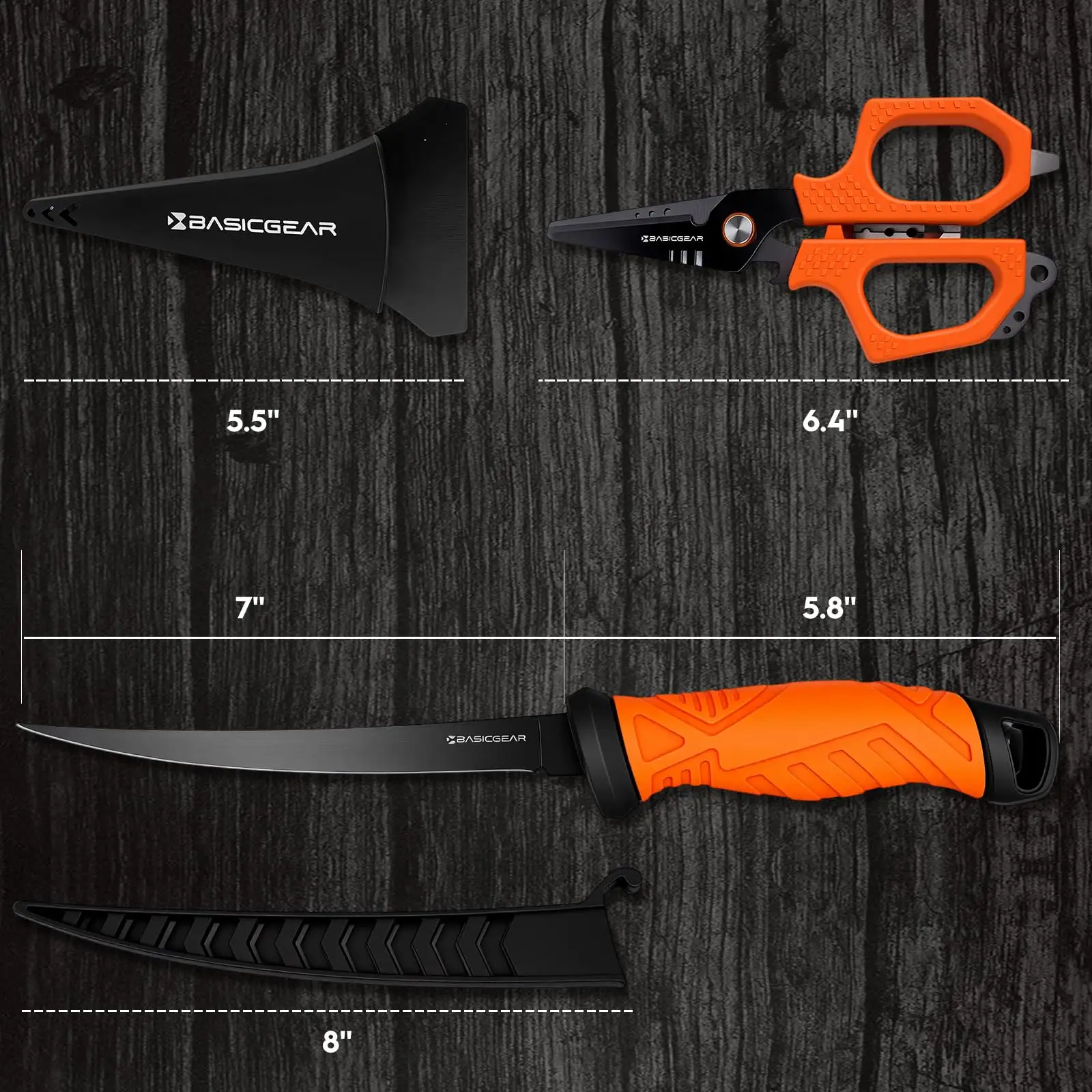 Fishing Fillet Knife and Multi-Tool Scissors Set — image 4