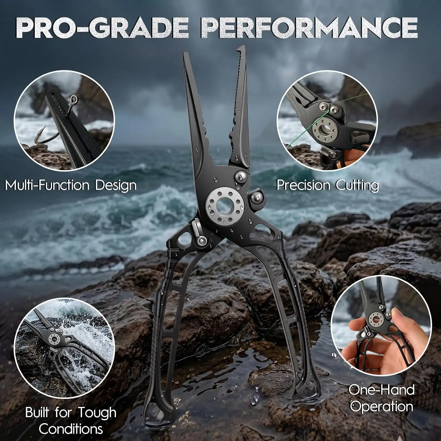 Pro Fishing Pliers — 8" 17-4PH — image 5