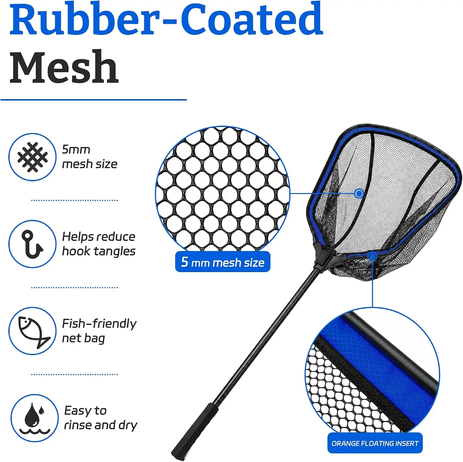 Square Landing Net — 20" Telescopic — image 5