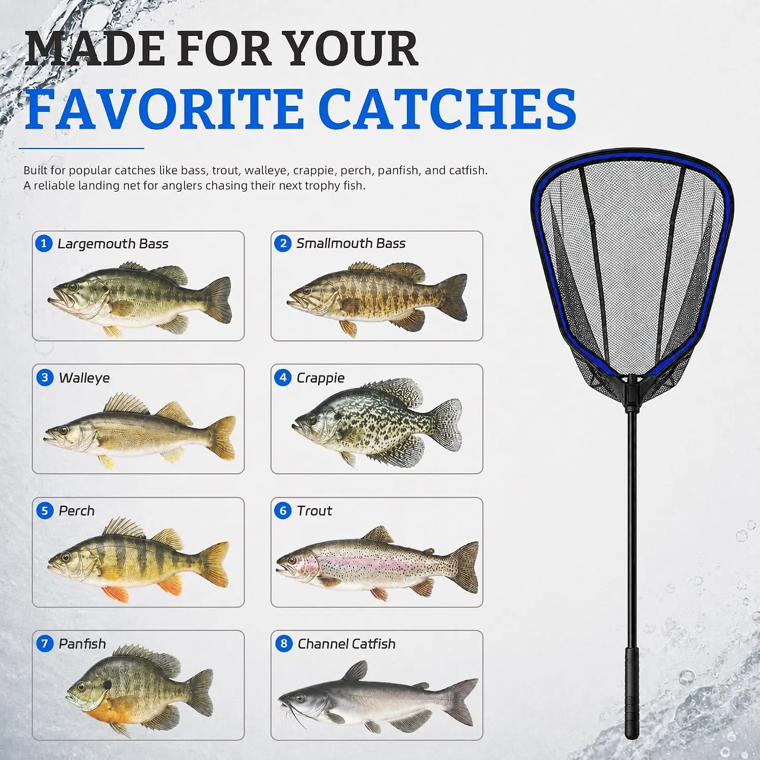 Square Landing Net — 20" Telescopic — image 8