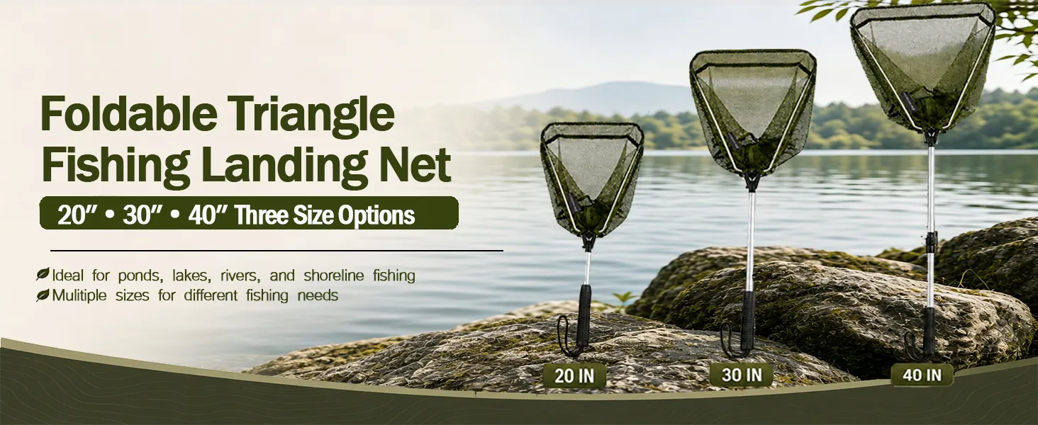 Foldable Triangle Landing Net — from BasicGear, detail 1