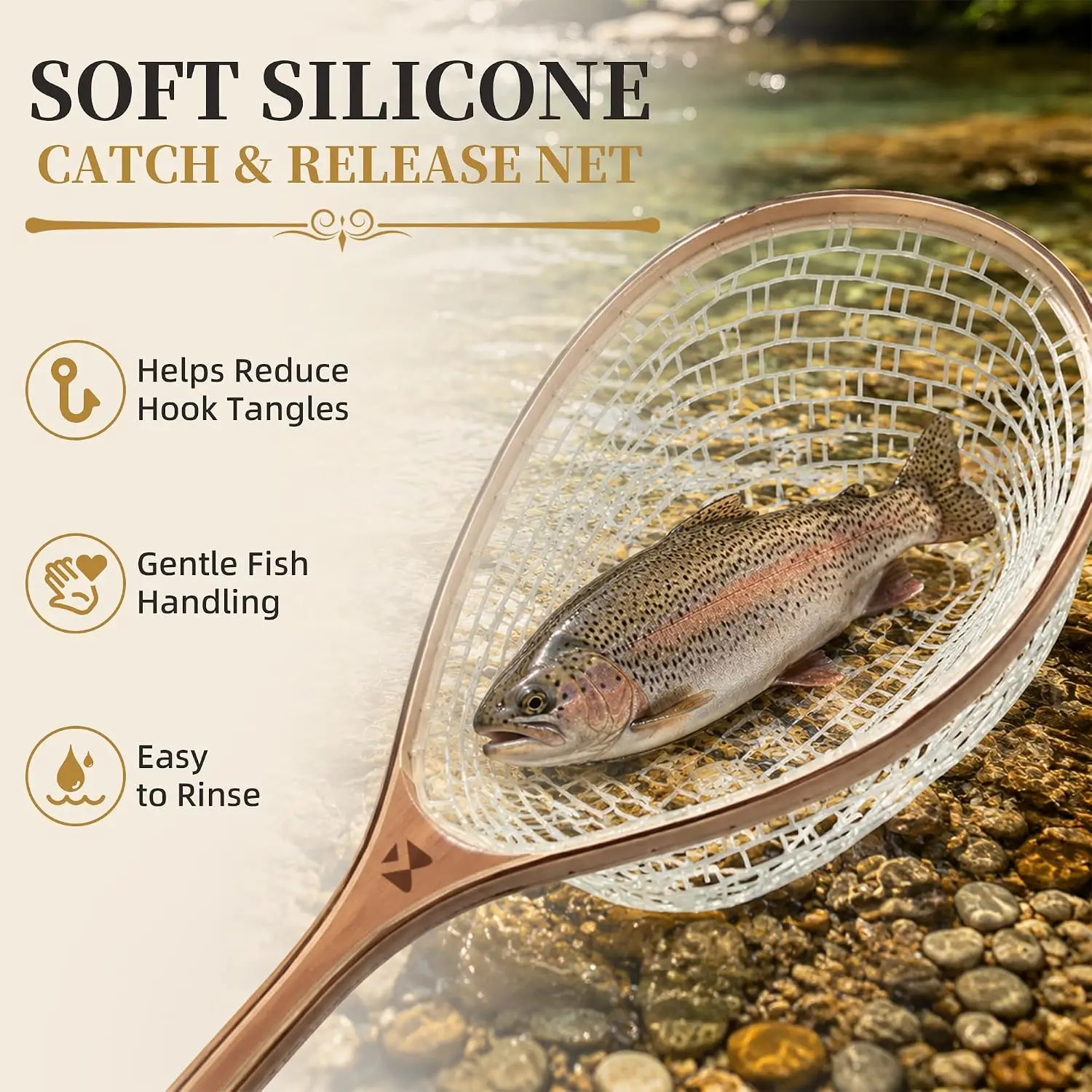 Handmade Walnut Landing Net — image 4