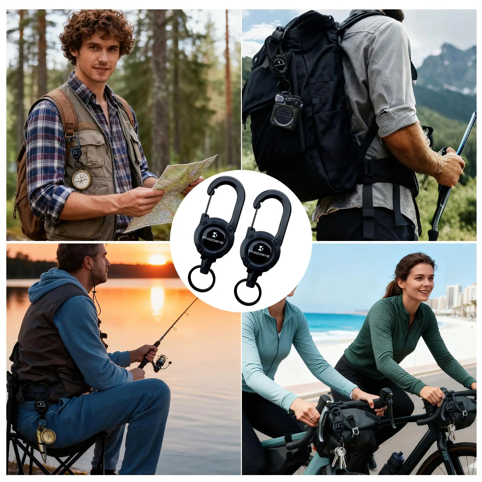 Zinger Retractable Keychain 2-Pack — ABS Carabiner — image 5