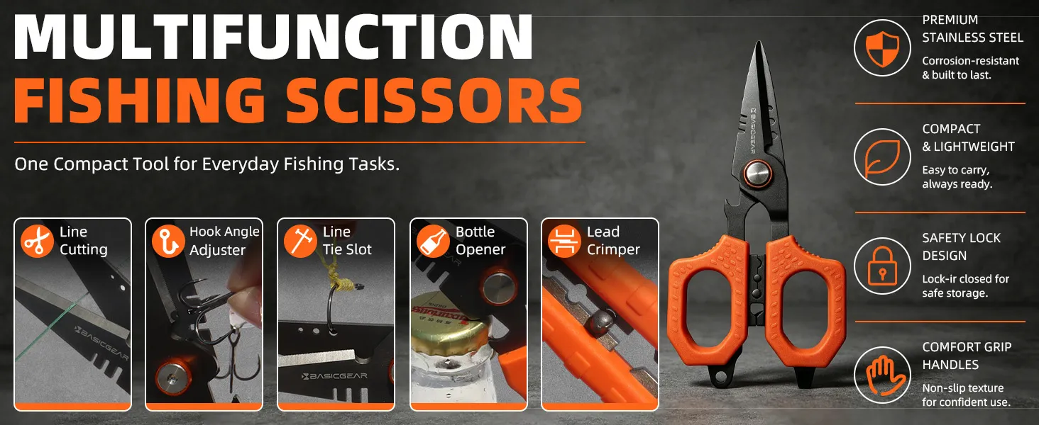Fishing Scissors + Zinger — from BasicGear, detail 2